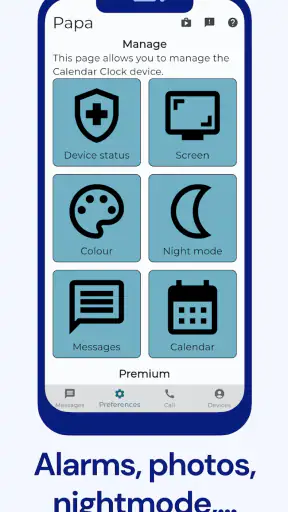 Calendar Clock Administrator screenshot