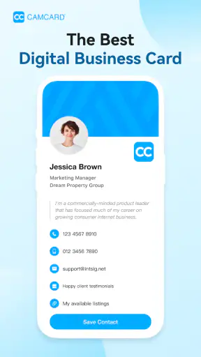 CamCard-AI Scanner, Transcribe screenshot