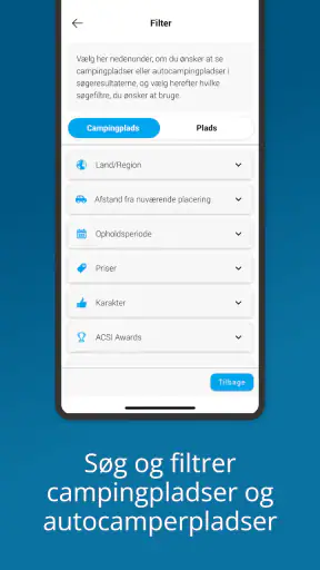 CampingCard ACSI screenshot