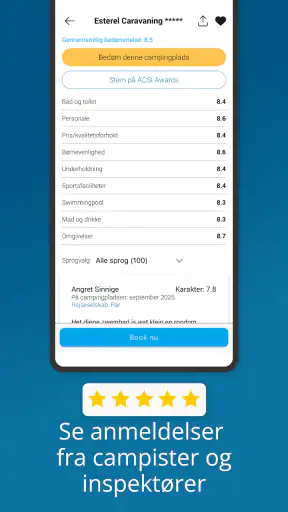 CampingCard ACSI screenshot