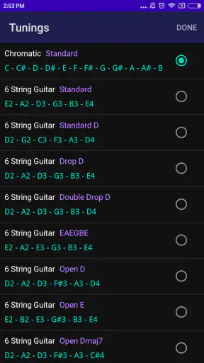 CarlTune - Kromatisk Tuner screenshot