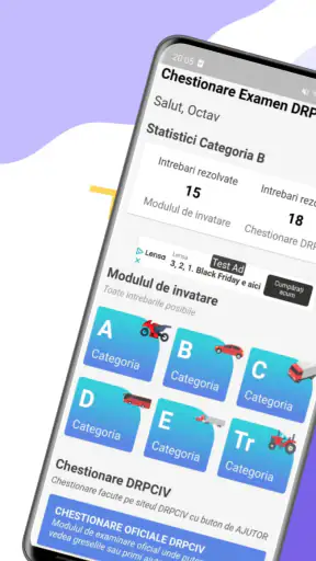 Chestionare Auto Examen DRPCIV screenshot