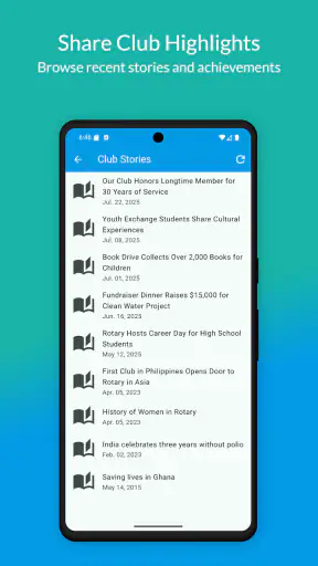 ClubRunner screenshot