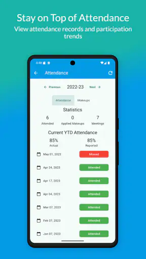 ClubRunner screenshot