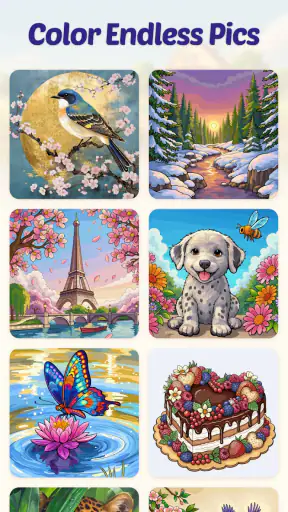 Color Aura: Paint by number screenshot