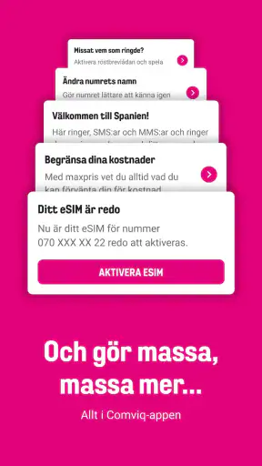 Comviq screenshot