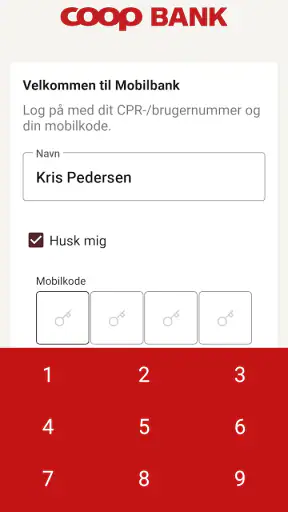 Coop Bank screenshot