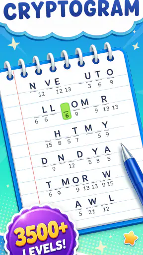 Cryptogram: Logic Puzzle Game screenshot