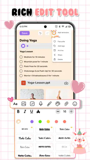 Cute Notes: Notesbog organiser screenshot