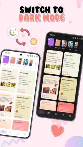 Cute Notes: Notesbog organiser screenshot