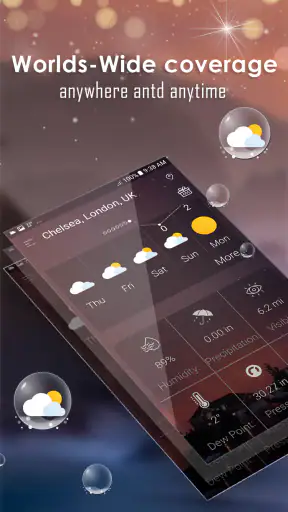 Daily weather forecast screenshot