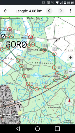 Danmark Topo Kort screenshot