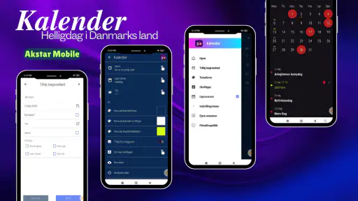 Dansk Kalender med Uger screenshot