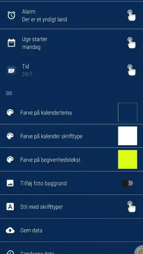 Dansk Kalender med Uger screenshot