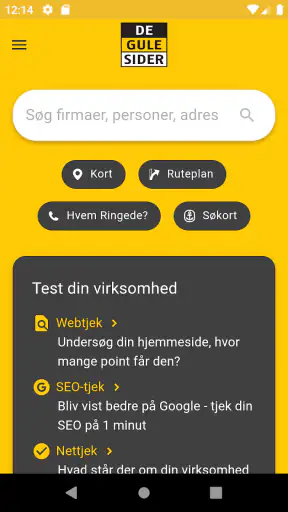 De Gule Sider - Søg • Opdag screenshot