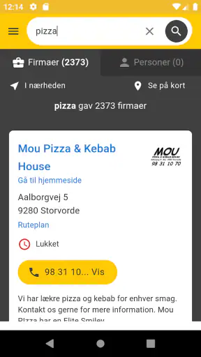 De Gule Sider - Søg • Opdag screenshot