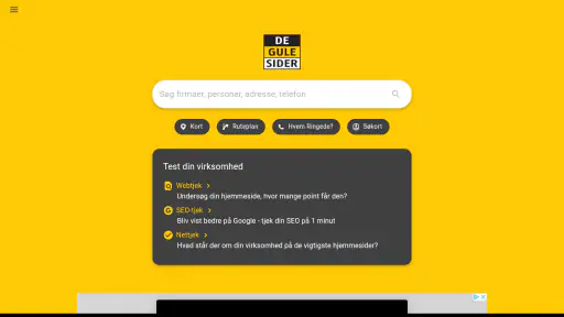 De Gule Sider - Søg • Opdag screenshot
