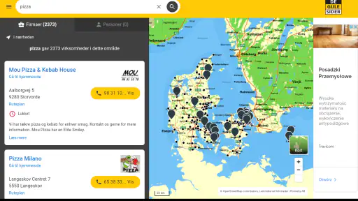 De Gule Sider - Søg • Opdag screenshot