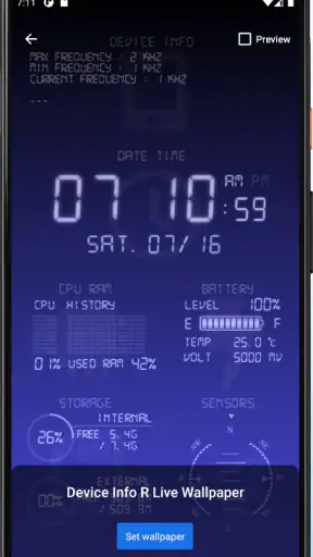 Device Info R Live Wallpaper screenshot