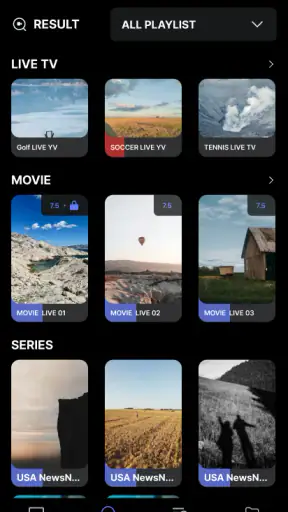 DIIXTREAM IPTV Player screenshot