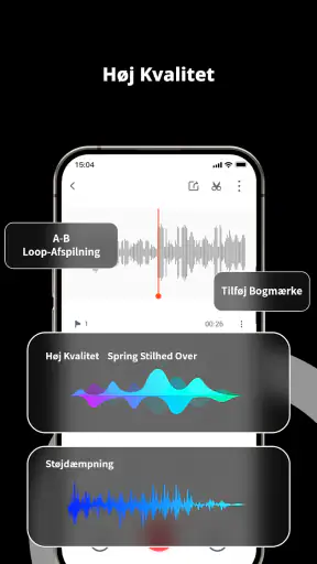 Diktafon: Lydoptager+Optagelse screenshot