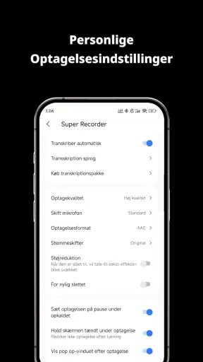 Diktafon: Lydoptager+Optagelse screenshot