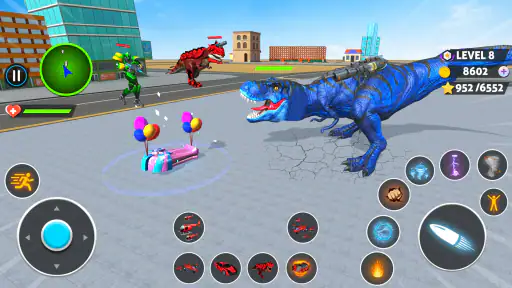 Dino Transform Robot Spil screenshot