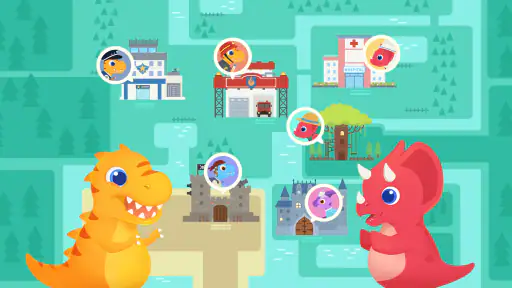 Dinosaurby: Byggespil screenshot
