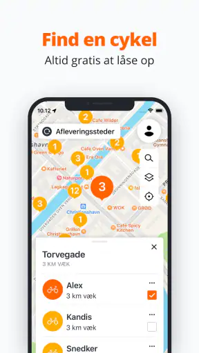 Donkey Republic Bike share screenshot