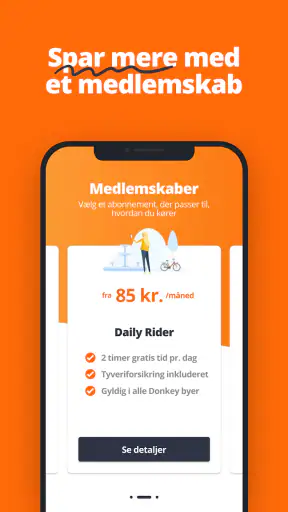 Donkey Republic Bike share screenshot