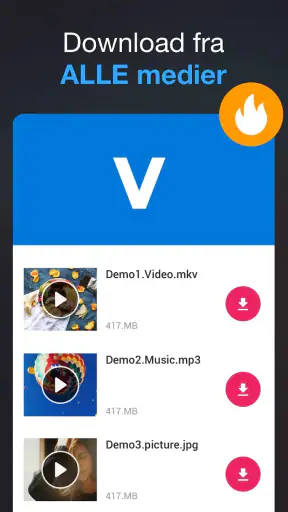 Downloader til alle videoer screenshot