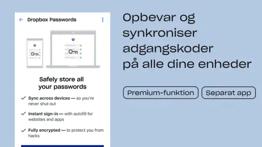 Dropbox: Lagerplads i skyen screenshot