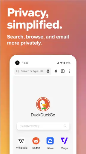 DuckDuckGo Browser, Search, AI screenshot