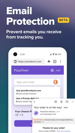 DuckDuckGo Browser, Search, AI screenshot