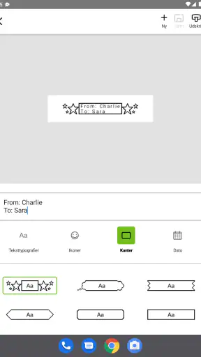 DYMO® LetraTag® Connect screenshot