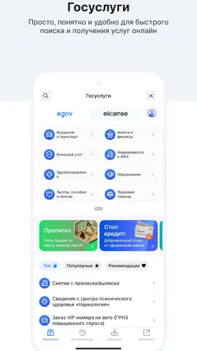 eGov mobile screenshot