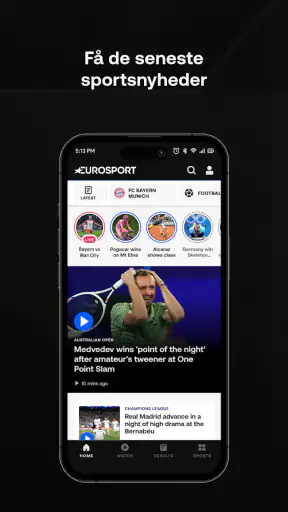 Eurosport: Nyt & Resultater screenshot