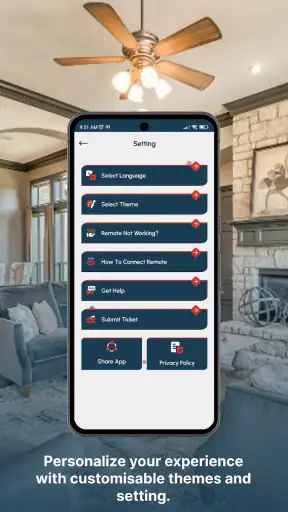 Fan Remote Control App screenshot