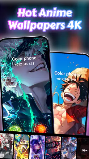 Farvetelefon Opkaldsskærmstema screenshot