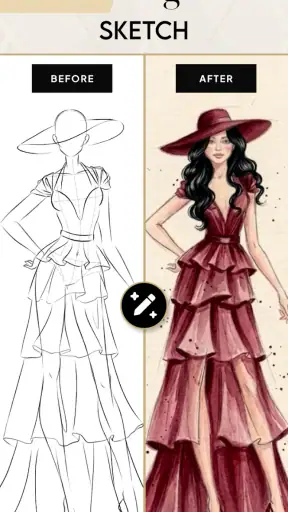 Fashion Design Clothes: Sketch screenshot