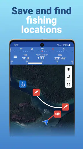 Fishing Points: GPS & Tidevand screenshot