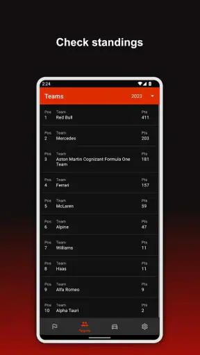 Formula 2026 Calendar screenshot
