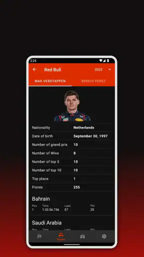 Formula 2026 Calendar screenshot
