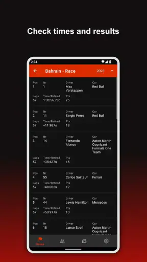 Formula 2026 Calendar screenshot
