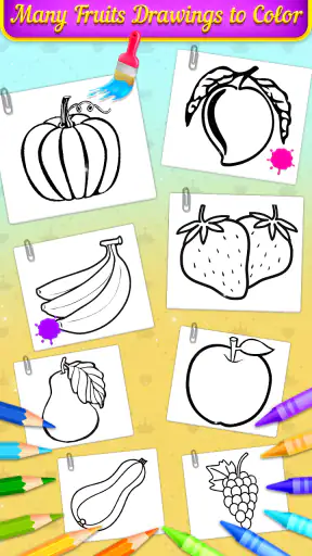 Fruits Coloring Book & Drawing screenshot