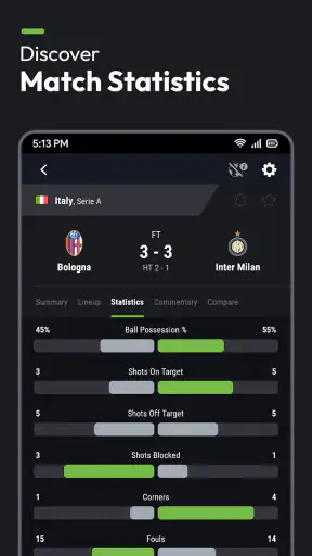 Futbol24 soccer livescore app screenshot