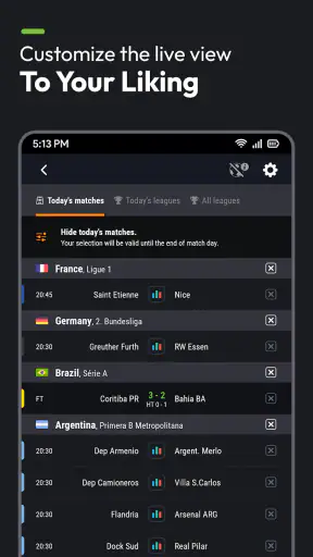 Futbol24 soccer livescore app screenshot