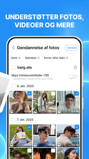 Gendan mistede fotos & video screenshot