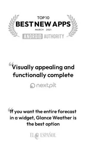 Glance Weather: Hourly Widget screenshot