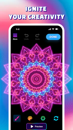 Glow Art Drawing - Doodle App screenshot